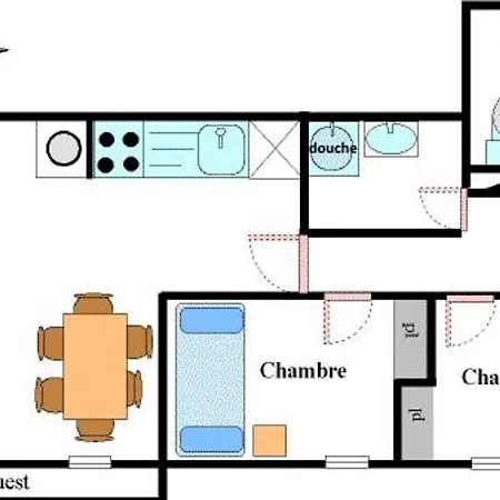 6 Pers, Centre Village, Proche Pistes, 52m², Balcon, Wifi, Casier A Skis, Draps Inclus - Fr-1-508-12 *